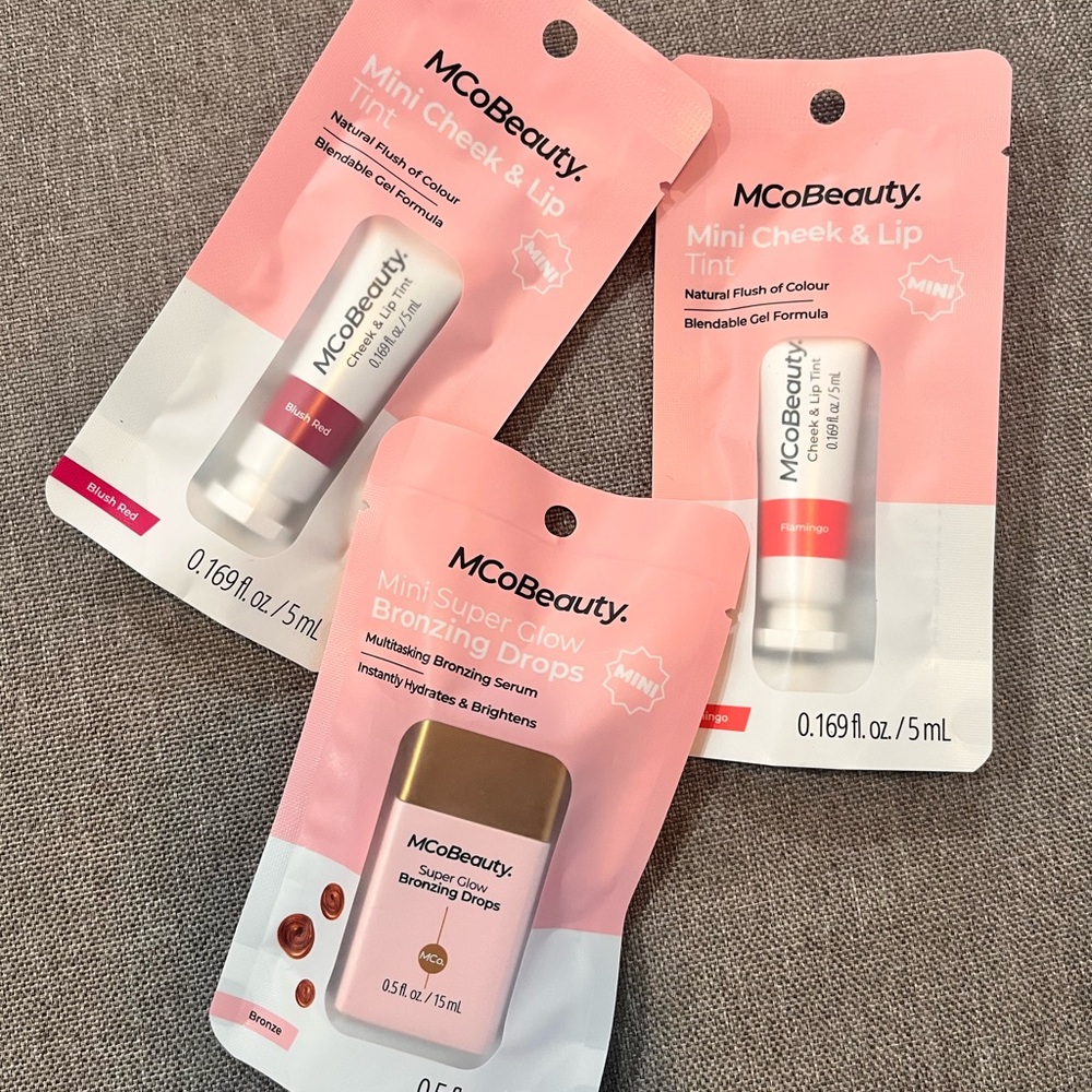 MCoBeauty Mini Cheek & Lip Tint Set - Pink and Bronze